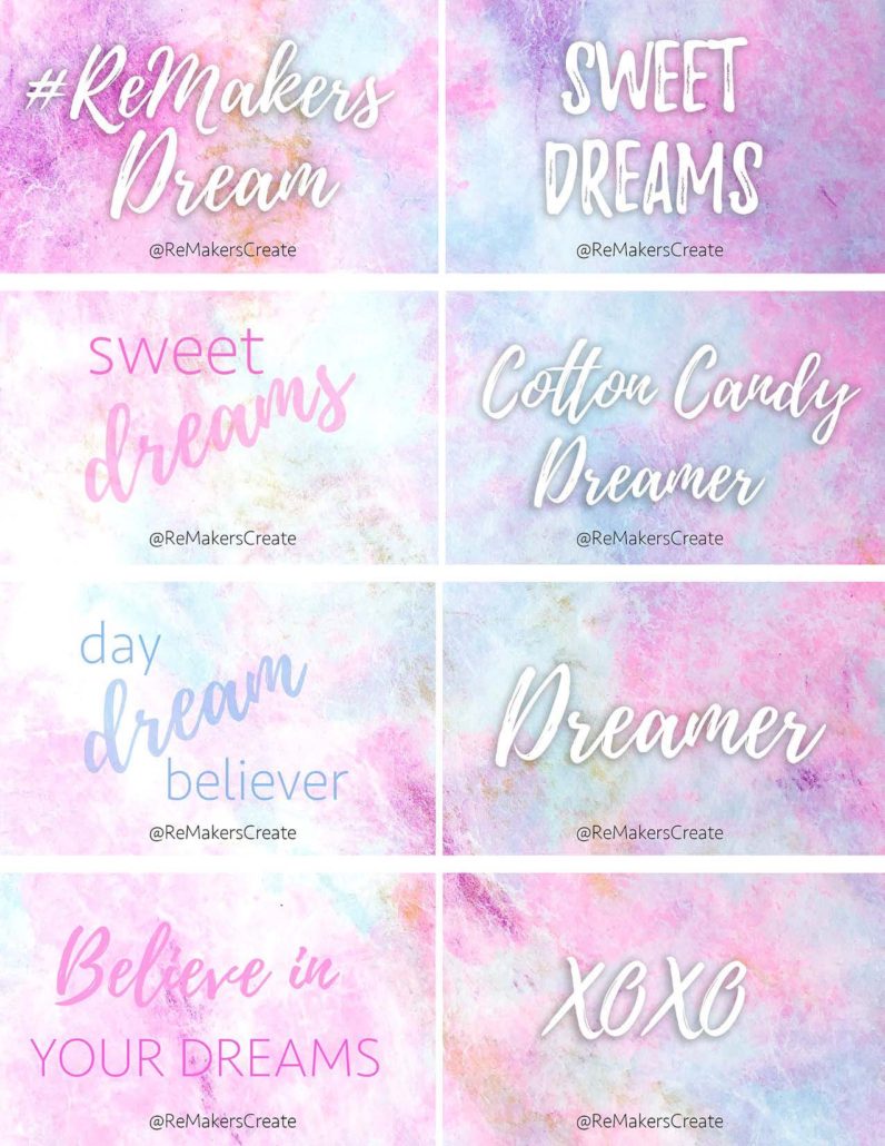 Cotton Candy Dreamer Gift Tag